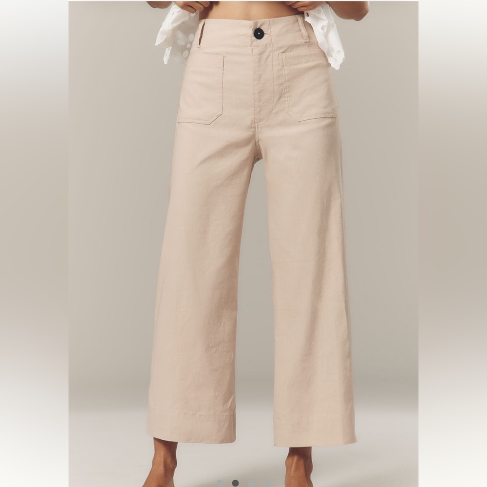 Anthropologie burnt orange Wide-Leg Pants